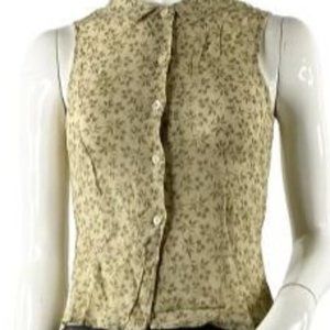 Banana Republic Blouse Tan & Green Size XS SKU 000128-2